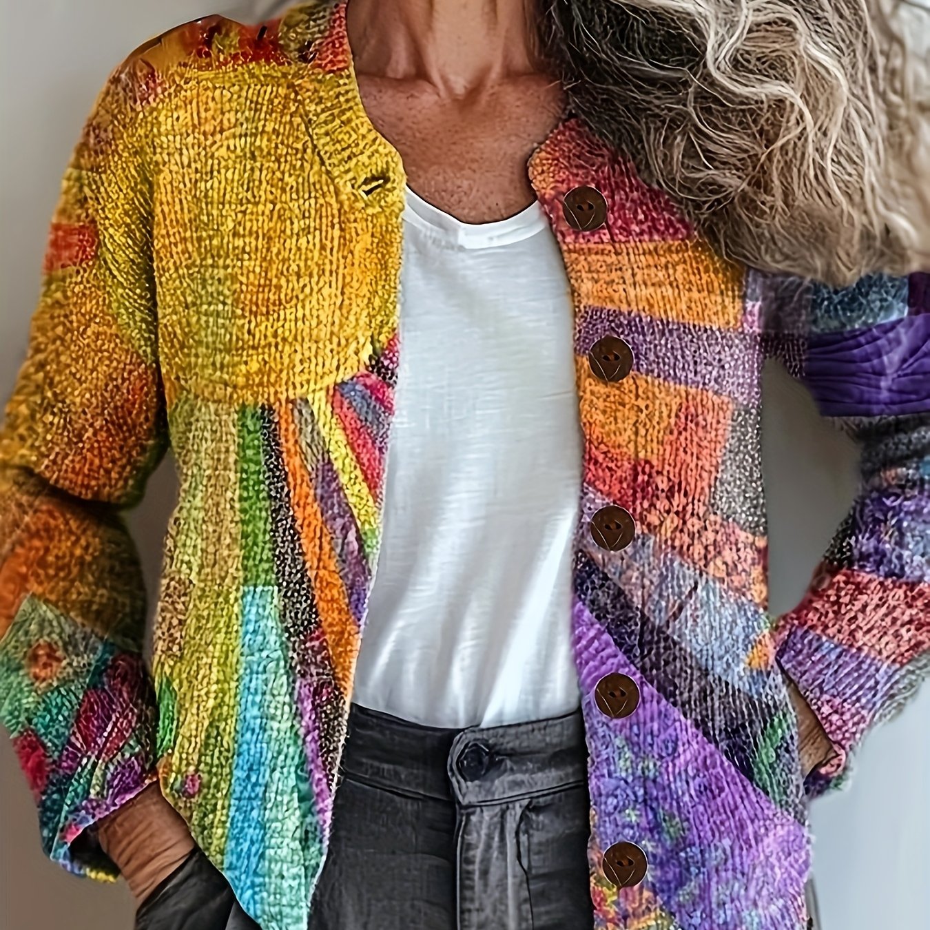 ZOE - GILET ARTIGIANALE PATCHWORK