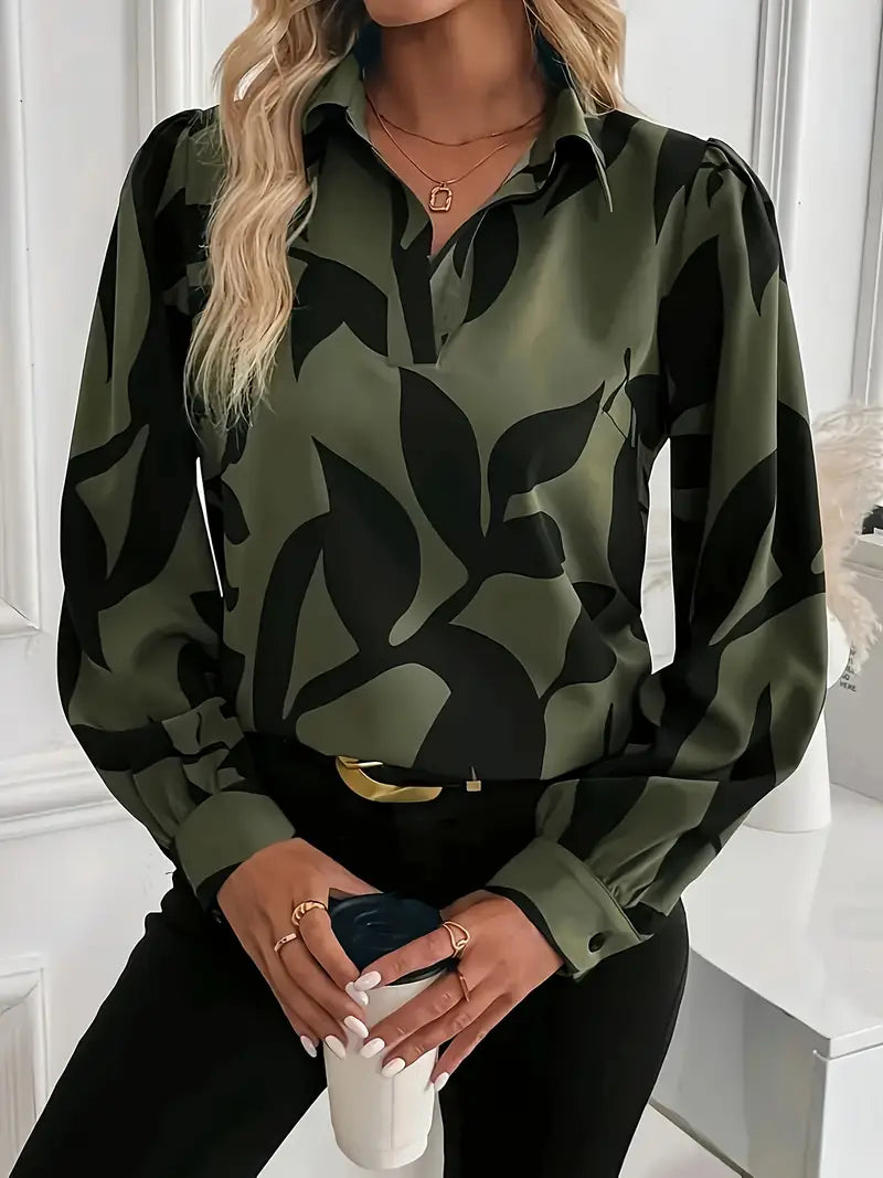 Olivia™ | Blusa Stampa Astratta
