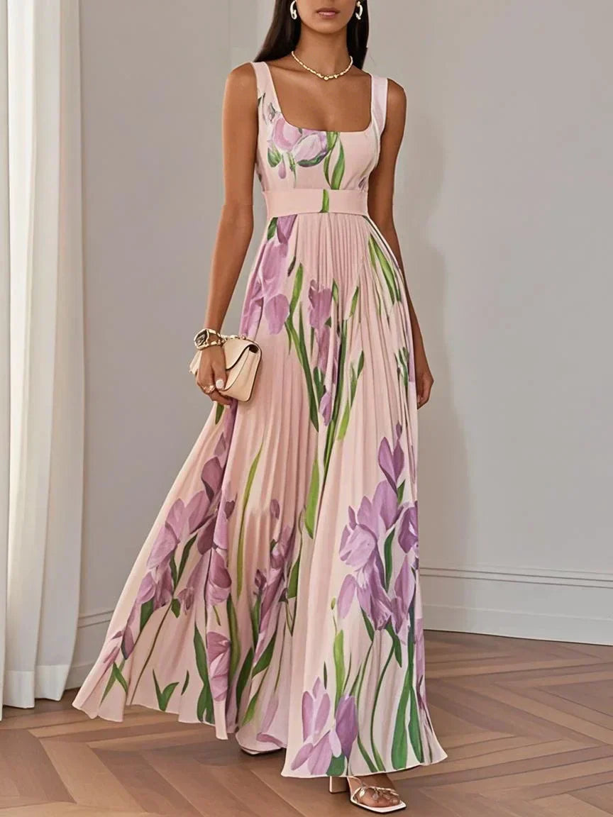 LILA – ELEGANTE MAXIJURK CON FIORI