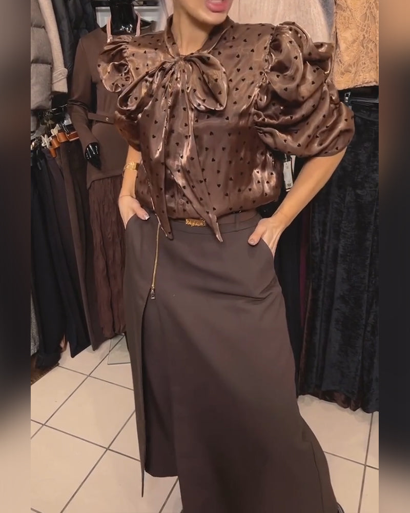 Oravelline - Pantaloni Eleganti con Zip Moderna