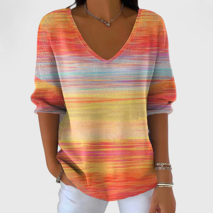 FIER – MAGLIONE REGIONAL V-HALS AL TRAMONTO