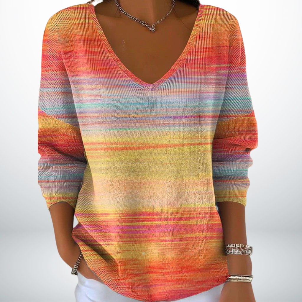 Evelien™ – Elegante Maglione V-Hals