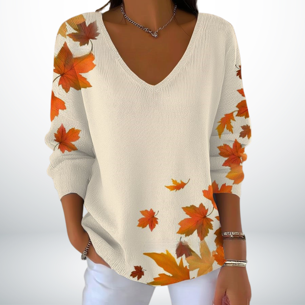 Evelien™ – Maglione Morbido con Scollatura a V Femminile