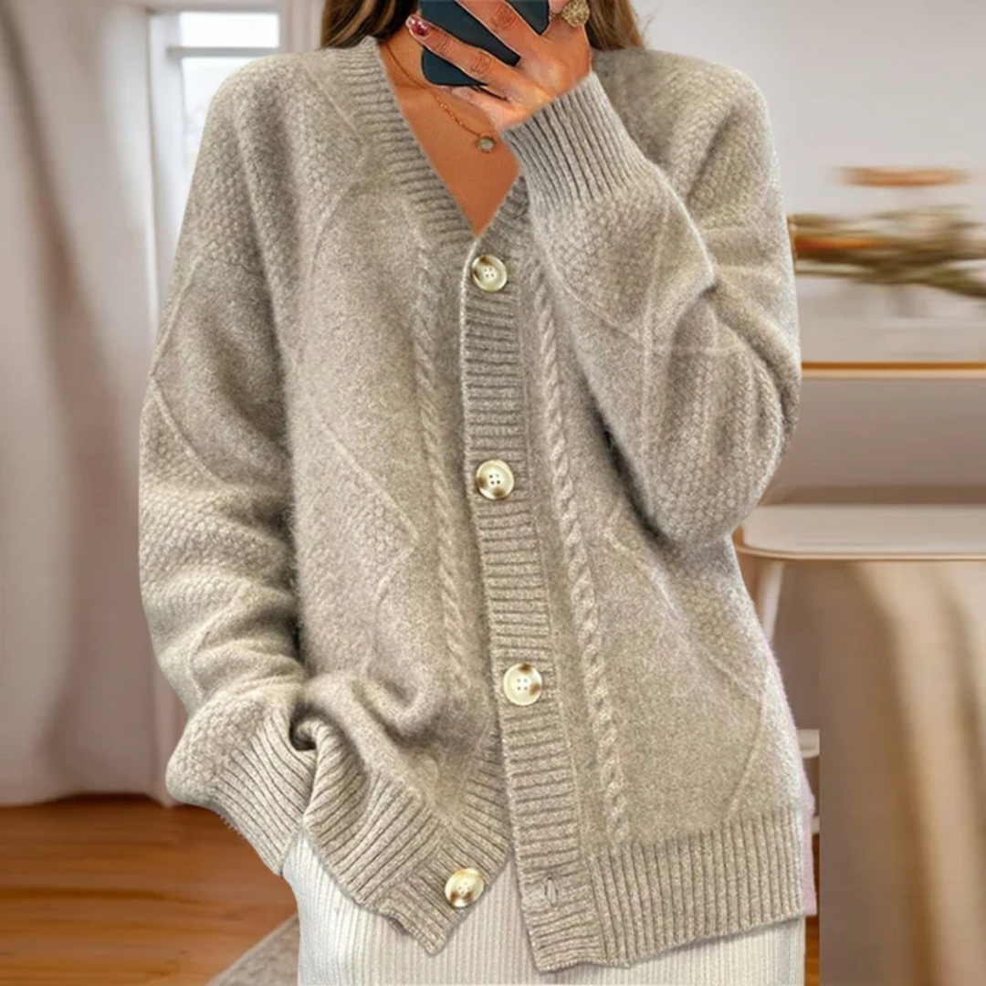 EVERLY – VESTE IN MAGLIA ACCOGLIENTE CON BOTTONI