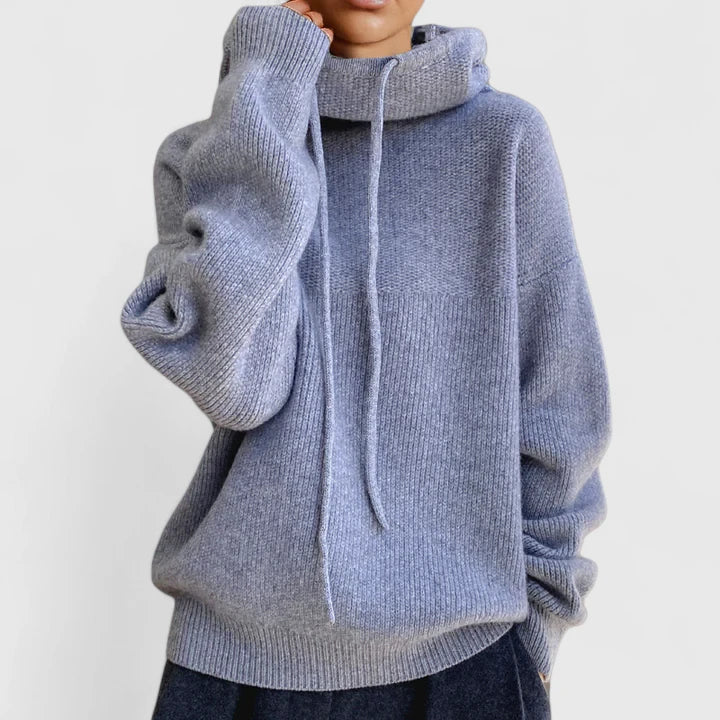 ISABELLE – MAGLIONE CON CAPPUCCIO RILASSATO