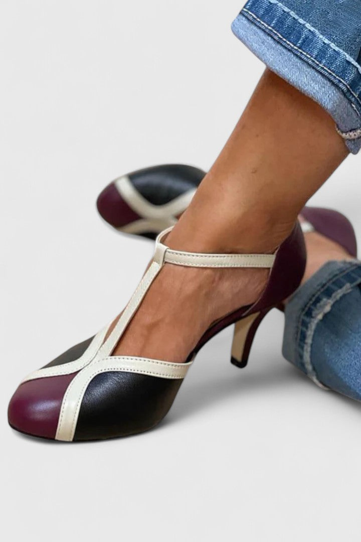 KATY – ELEGANTE T-STRAP HAKKEN