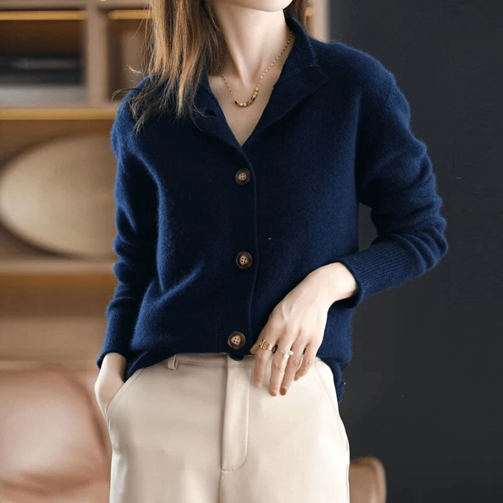 Annie™ | Gilet in Cashmere a Maglia