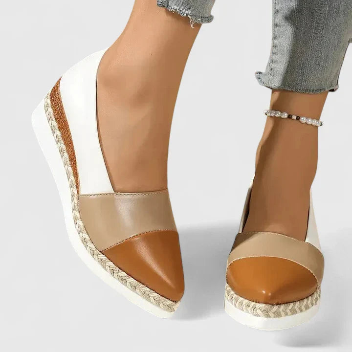 JANINE – WEDGE ESPADRILLE METALLIZZATA
