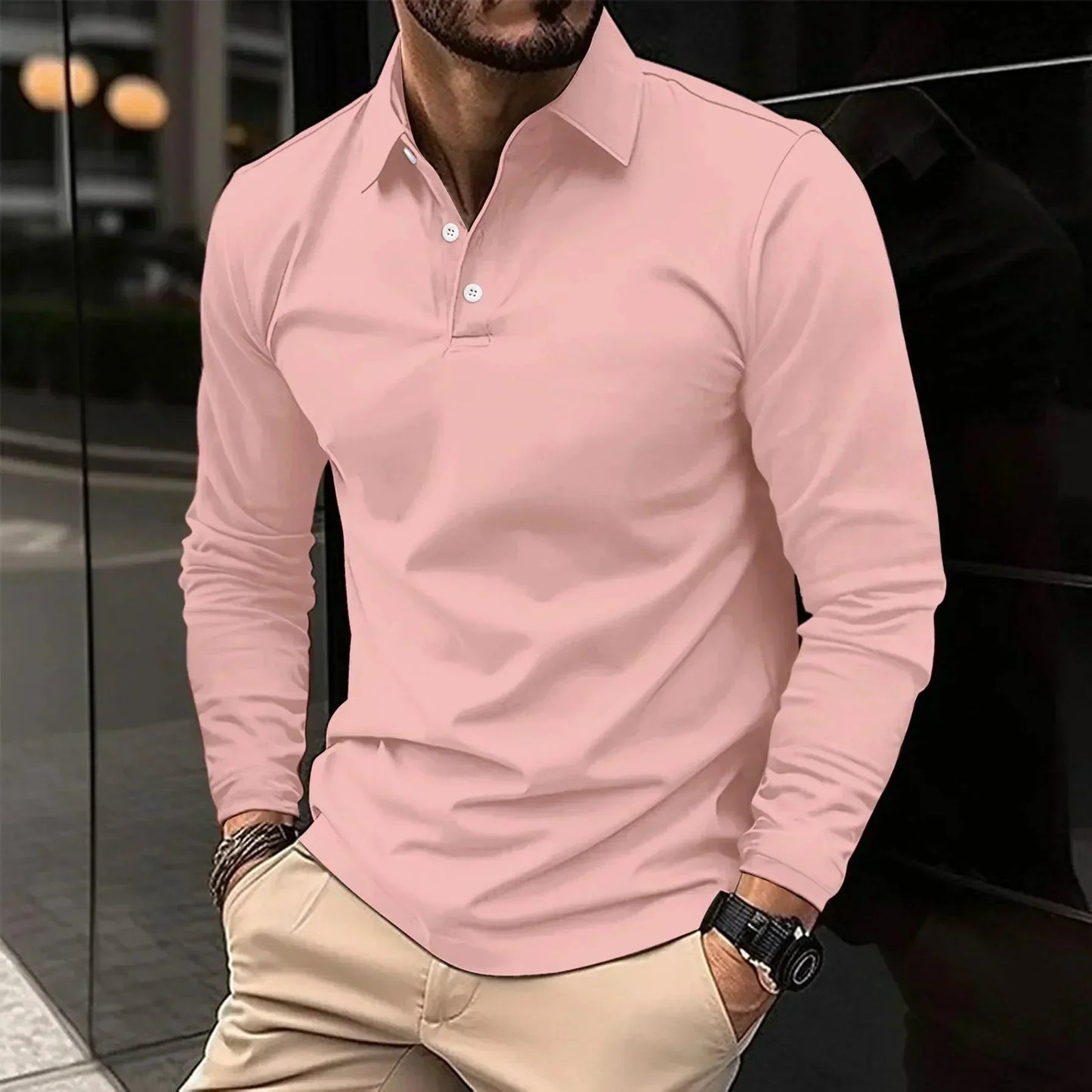 Friedrich™ | Polo casual a maniche lunghe