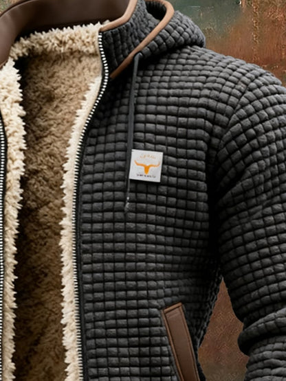 BRIAN – GIACCA CUCITA CON FODERA IN SHERPA E ZIP