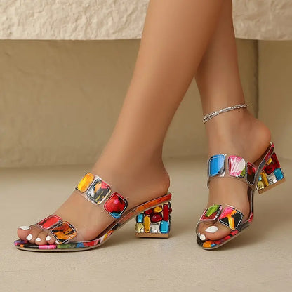 LYMBER – SANDALI CON TACCO A BLOCCO COLORATI