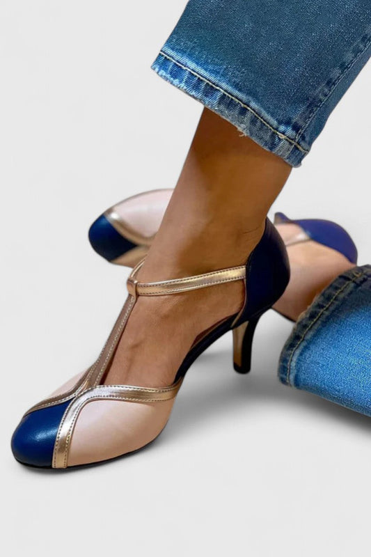 KATY – ELEGANTE T-STRAP HAKKEN