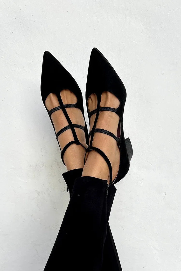INGRID – ELEGANTE BALLERINA CON CINTURINI