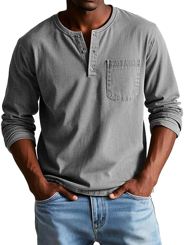 Marcel™ | Camicia Vintage con Maniche Lunghe