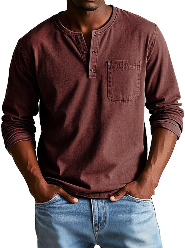 Marcel™ | Camicia Vintage con Maniche Lunghe