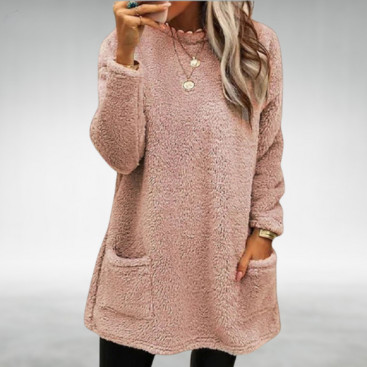LILY - MAGLIONE IN TESSUTO TEDDY ACCOGLIENTE