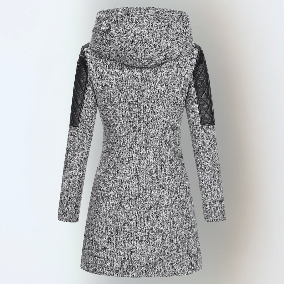 LILLIAN – GIACCA IN MISTO LANA STRUTTURATA CON CAPPUCCIO