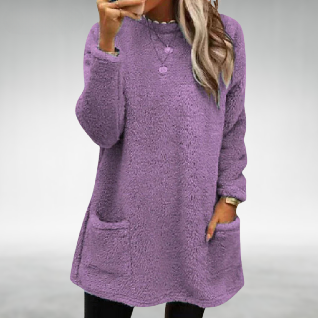 LILY - MAGLIONE IN TESSUTO TEDDY ACCOGLIENTE