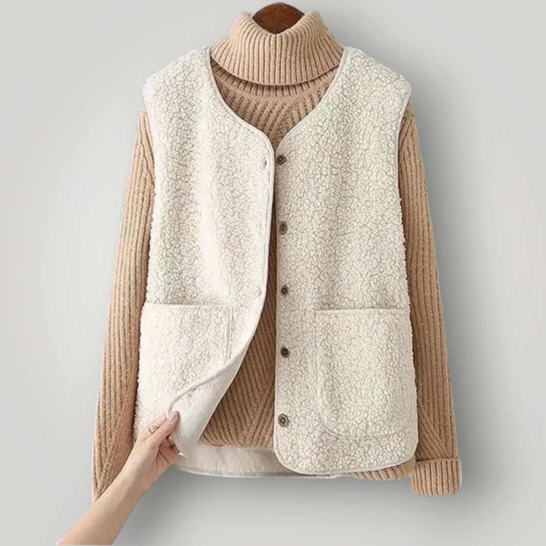 FABIENNE – GILET CON BOTTONI ACCOGLIENTE