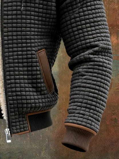 BRIAN – GIACCA CUCITA CON FODERA IN SHERPA E ZIP