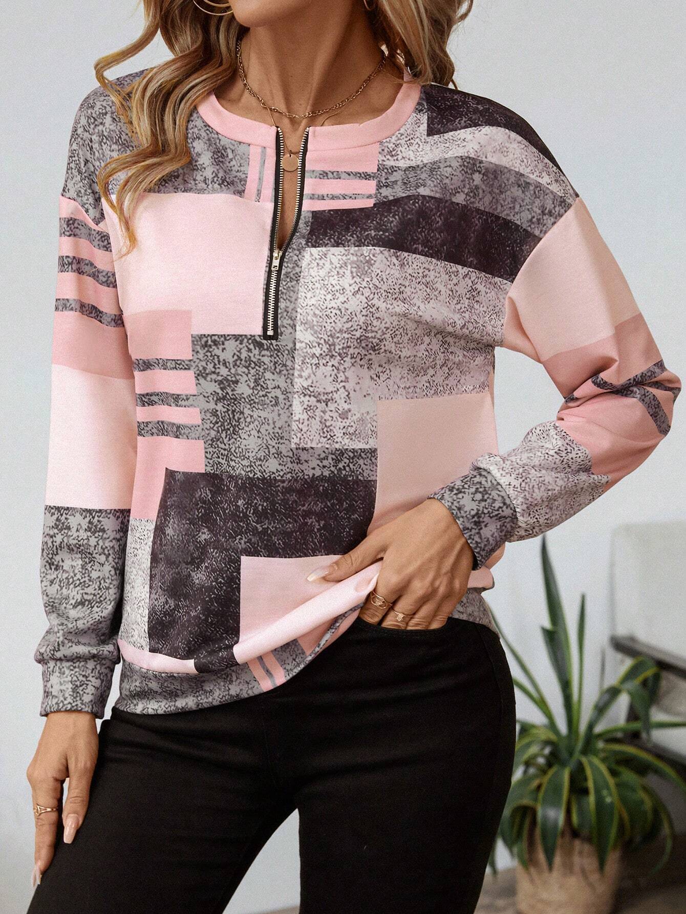 SANDRA – BLUSA ZIP-UP MODERNA