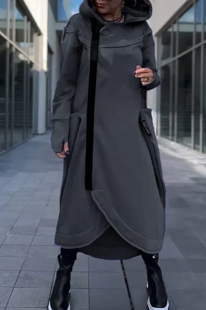 LILIANE – CAPPOTTO LUNGO MODERNO CON CAPPUCCIO