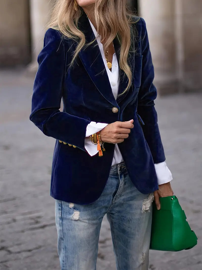 Keet™ | Elegante Blazer in Velluto