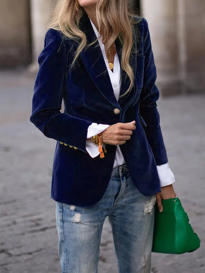Keet™ | Elegante Blazer in Velluto