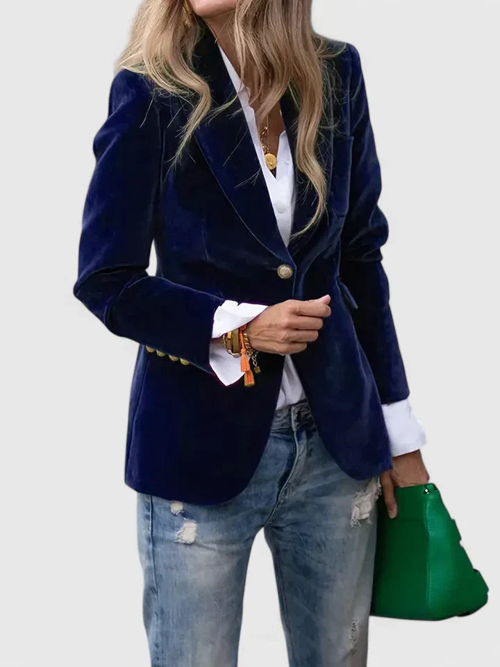 VALERIE – BLAZER IN VELLUTO ELEGANTE