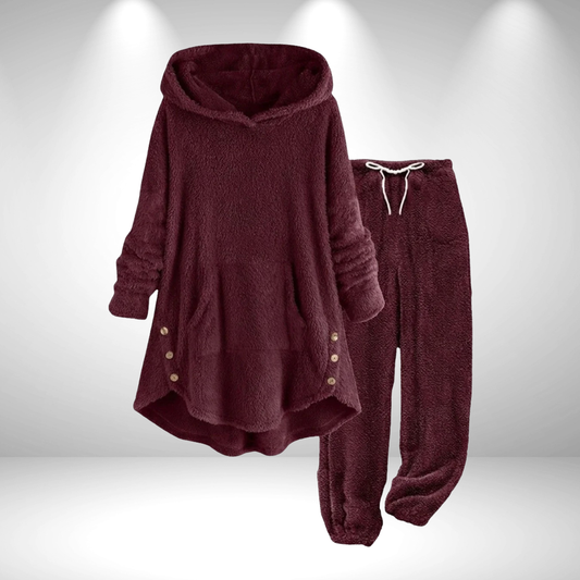 Neralisse - Set di Tunica Lounge Ultra-Morbido con Stile Invernale Cocooning