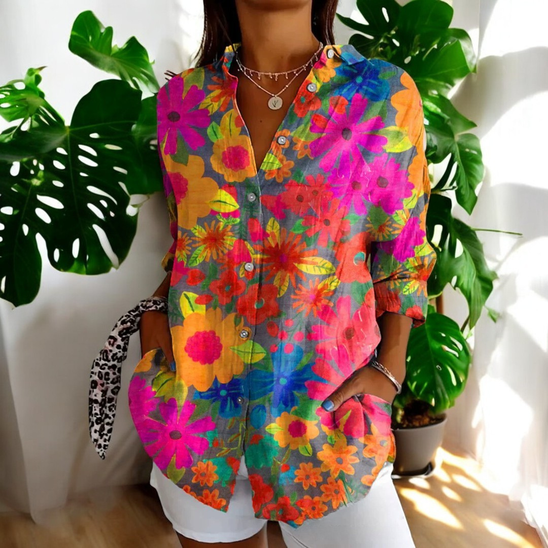 Ivana™ | Blusa Elegante e Floreale