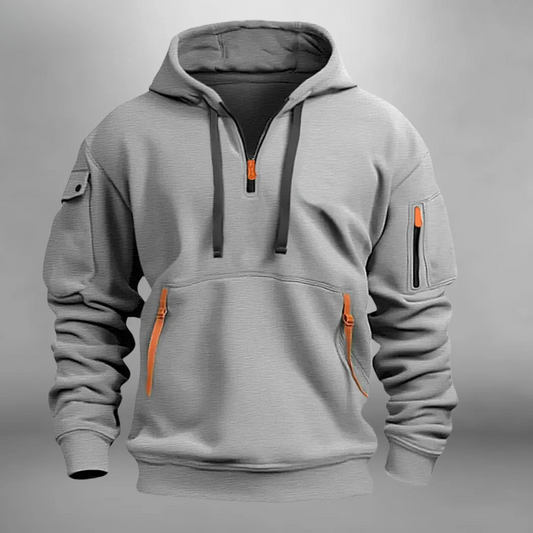 DREW – HOODIE FUNZIONALE CON DETTAGLI CON Cerniera