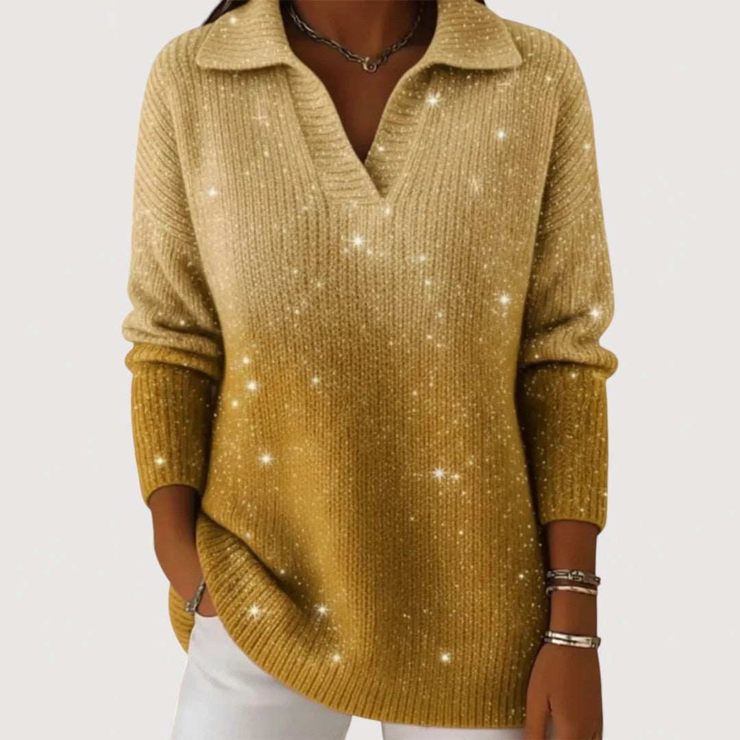 Eliravelle – Maglione Lucido dallo Stile Elegante e Casual