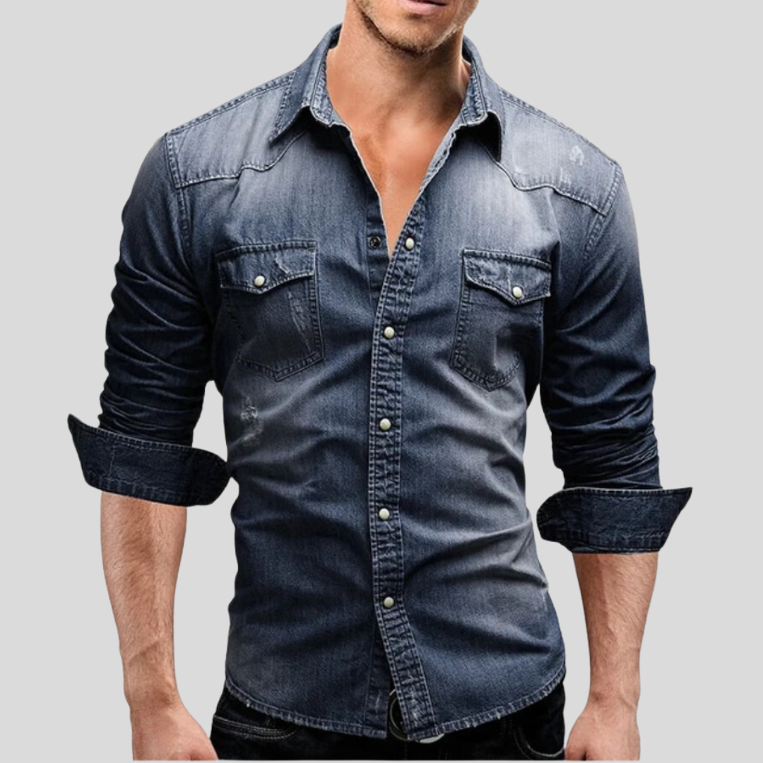 Sem™ | Camicia in Denim Slim Fit per Uomo