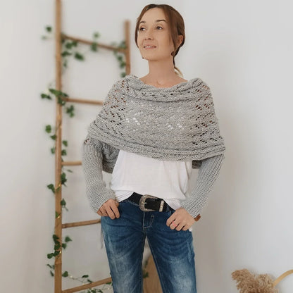 ROSA – ELEGANTE SHRUG IN MAGLIA