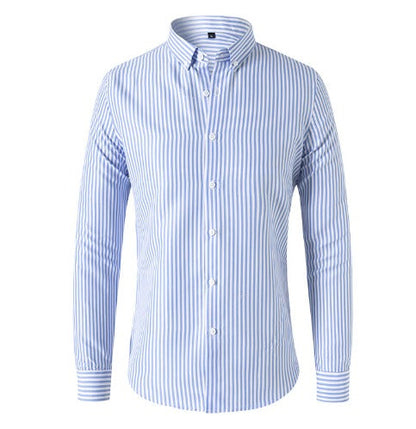 TROY – CAMICIA CLASSICA A RIGHE CON BOTTONI
