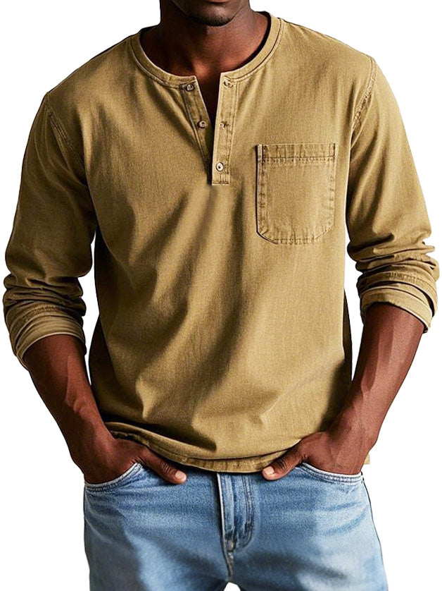 Marcel™ | Camicia Vintage con Maniche Lunghe