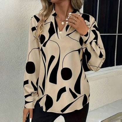 Olivia™ | Blusa Stampa Astratta