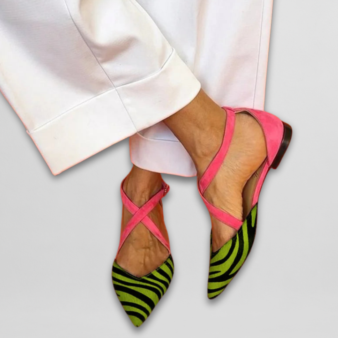 ZARA – FLAT GESTRIKTE WILD CHIC