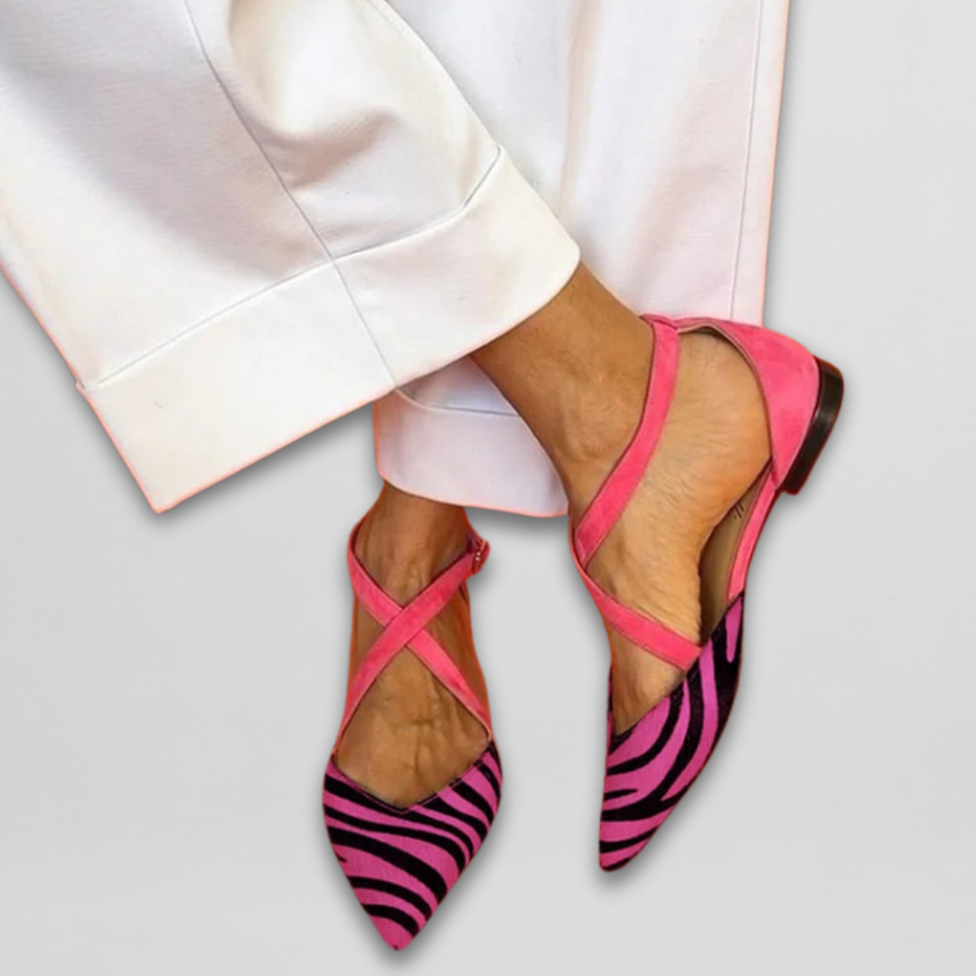 ZARA – FLAT GESTRIKTE WILD CHIC