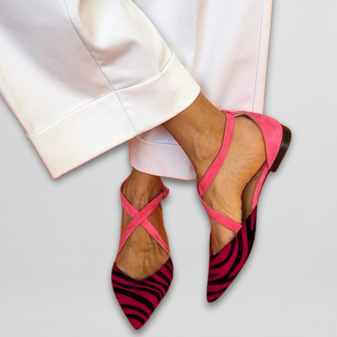 ZARA – FLAT GESTRIKTE WILD CHIC