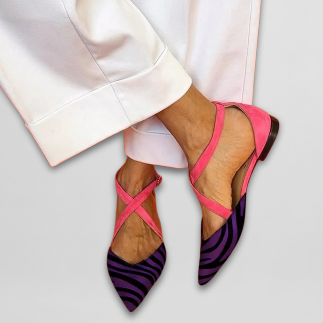 ZARA – FLAT GESTRIKTE WILD CHIC