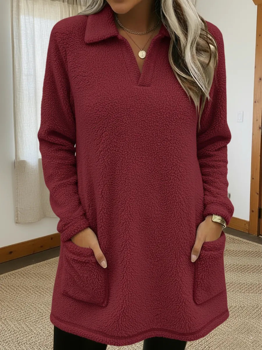 Elysavianne - Felpa in Fleece Morbido con Comfort Avvolgente