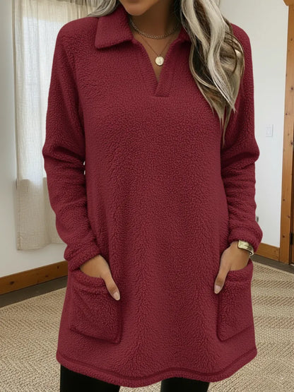 Elysavianne - Felpa in Fleece Morbido con Comfort Avvolgente