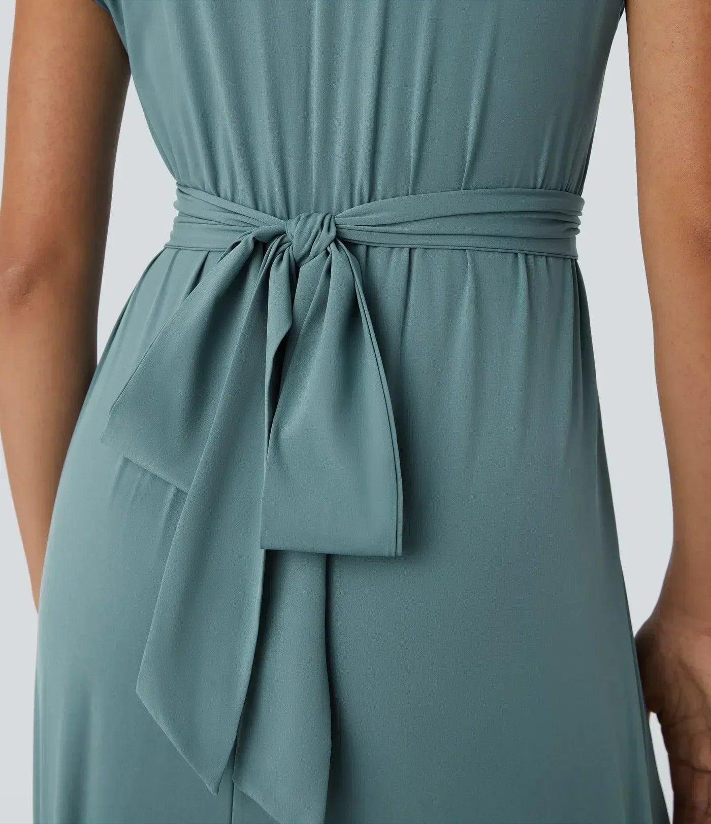 Aimee™ | Maxi abito con vita plissettata