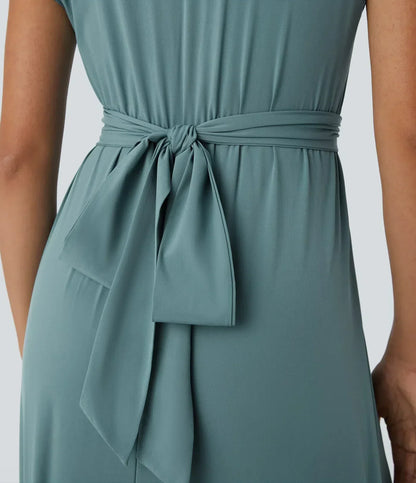 Aimee™ | Maxi abito con vita plissettata