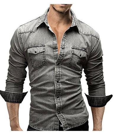 Sem™ | Camicia in Denim Slim Fit per Uomo