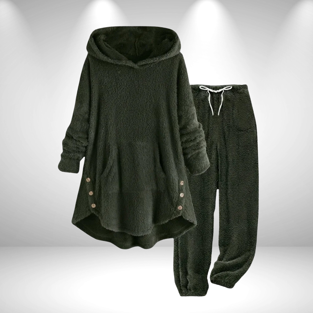Neralisse - Set di Tunica Lounge Ultra-Morbido con Stile Invernale Cocooning