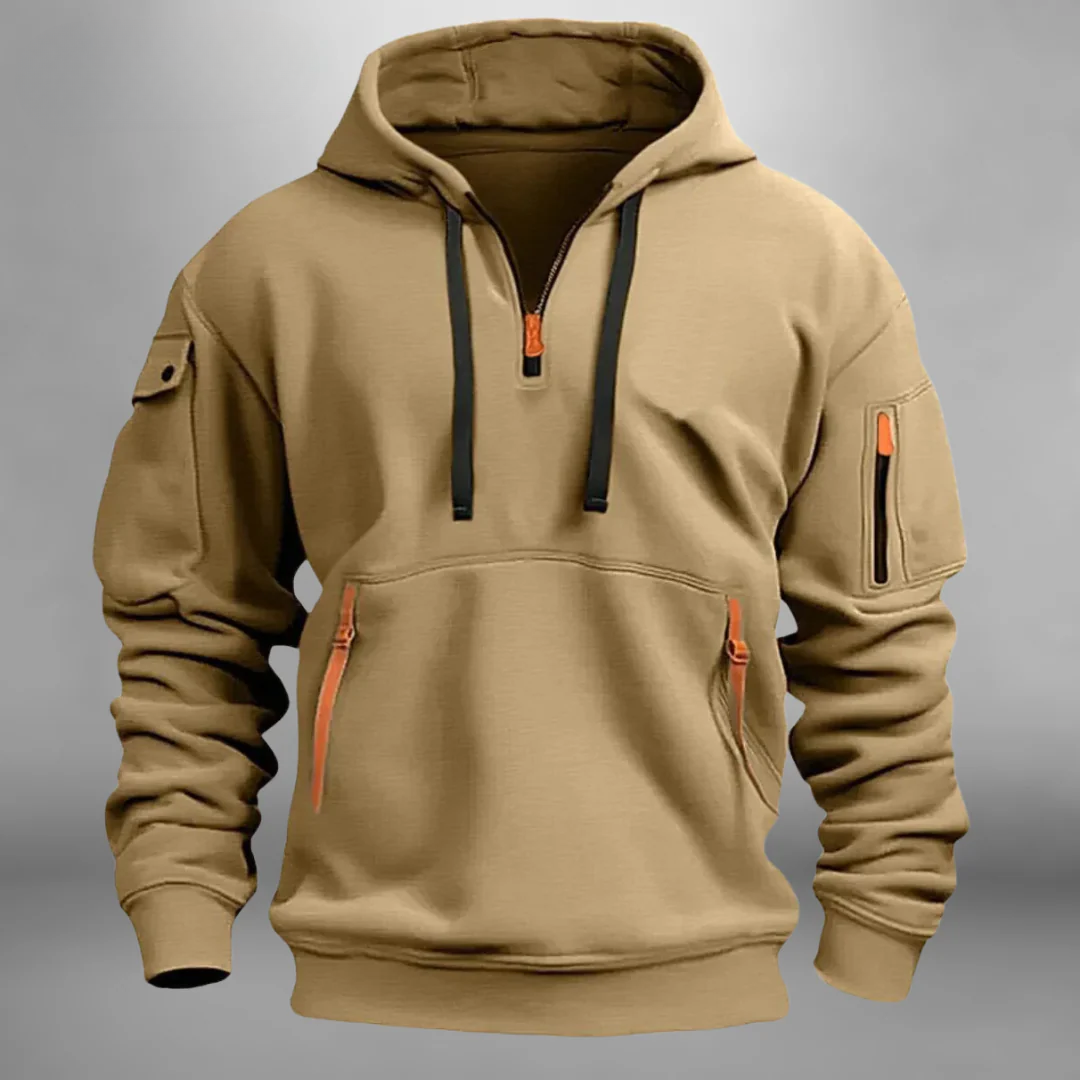 DREW – HOODIE FUNZIONALE CON DETTAGLI CON Cerniera