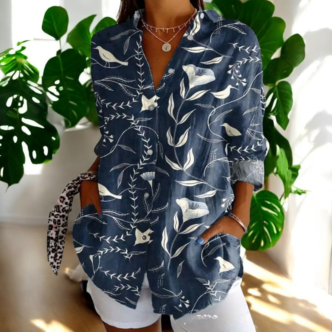 Ivana™ | Blusa Elegante e Floreale
